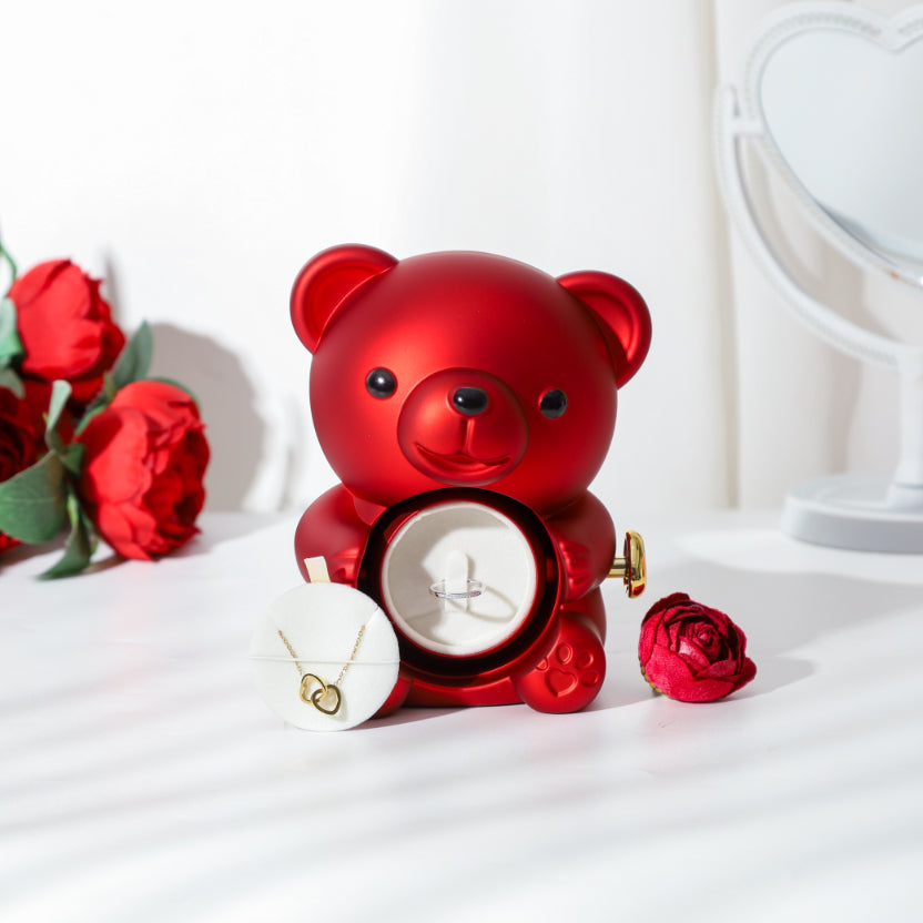 Rose Bear Jewelry Box