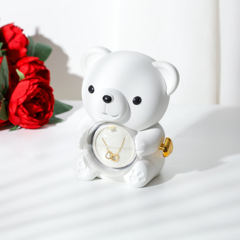 Rose Bear Jewelry Box