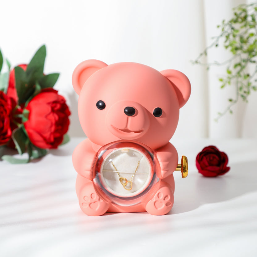 Rose Bear Jewelry Box