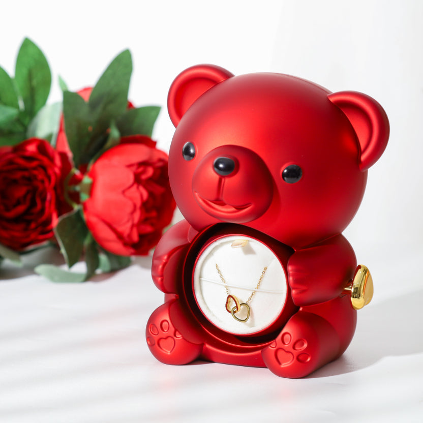 Rose Bear Jewelry Box