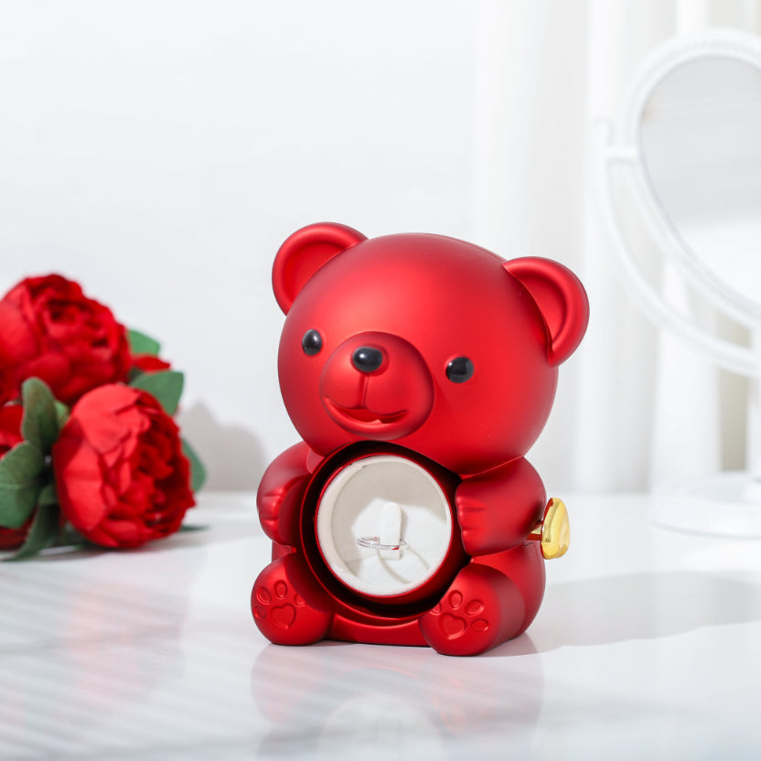 Rose Bear Jewelry Box