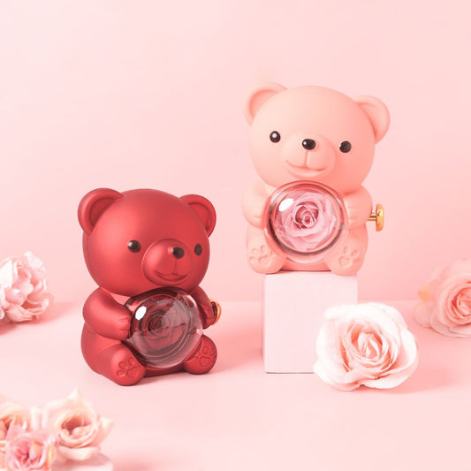 Rose Bear Jewelry Box